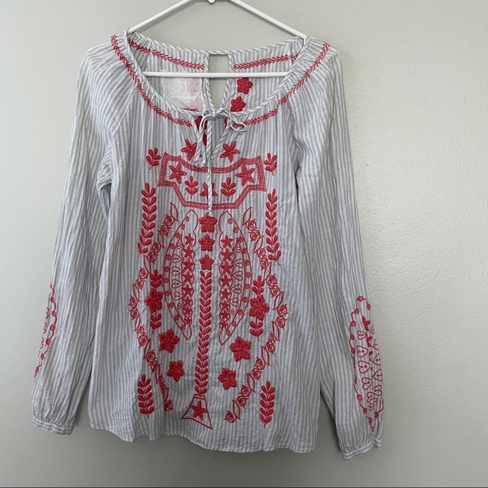 Johnny Was 3J Workshop Tunic Blouse